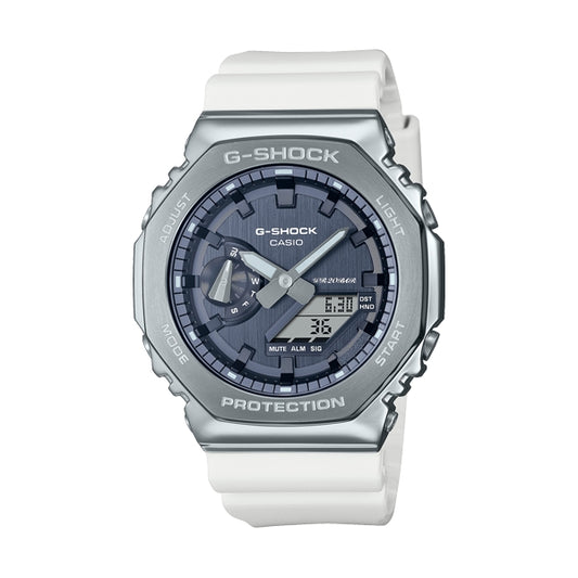 CASIO G-SHOCK Mod. OAK METAL COVERED - PRECIOUS HEART SERIE ***SPECIAL PRICE** wristwatch in silver and white