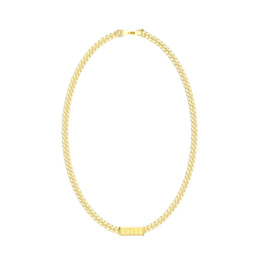 GUESS JEWELS JEWELRY Mod. JUMN05014JWYGT-U gold necklace featuring a sleek chain design.
