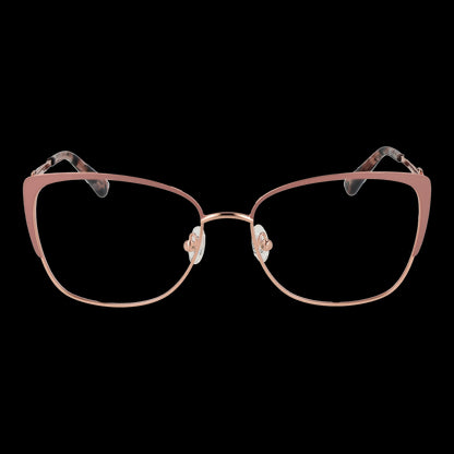 GUESS MOD. GU2814 55058 elegant lady's eyeglasses with rose gold frame on black background