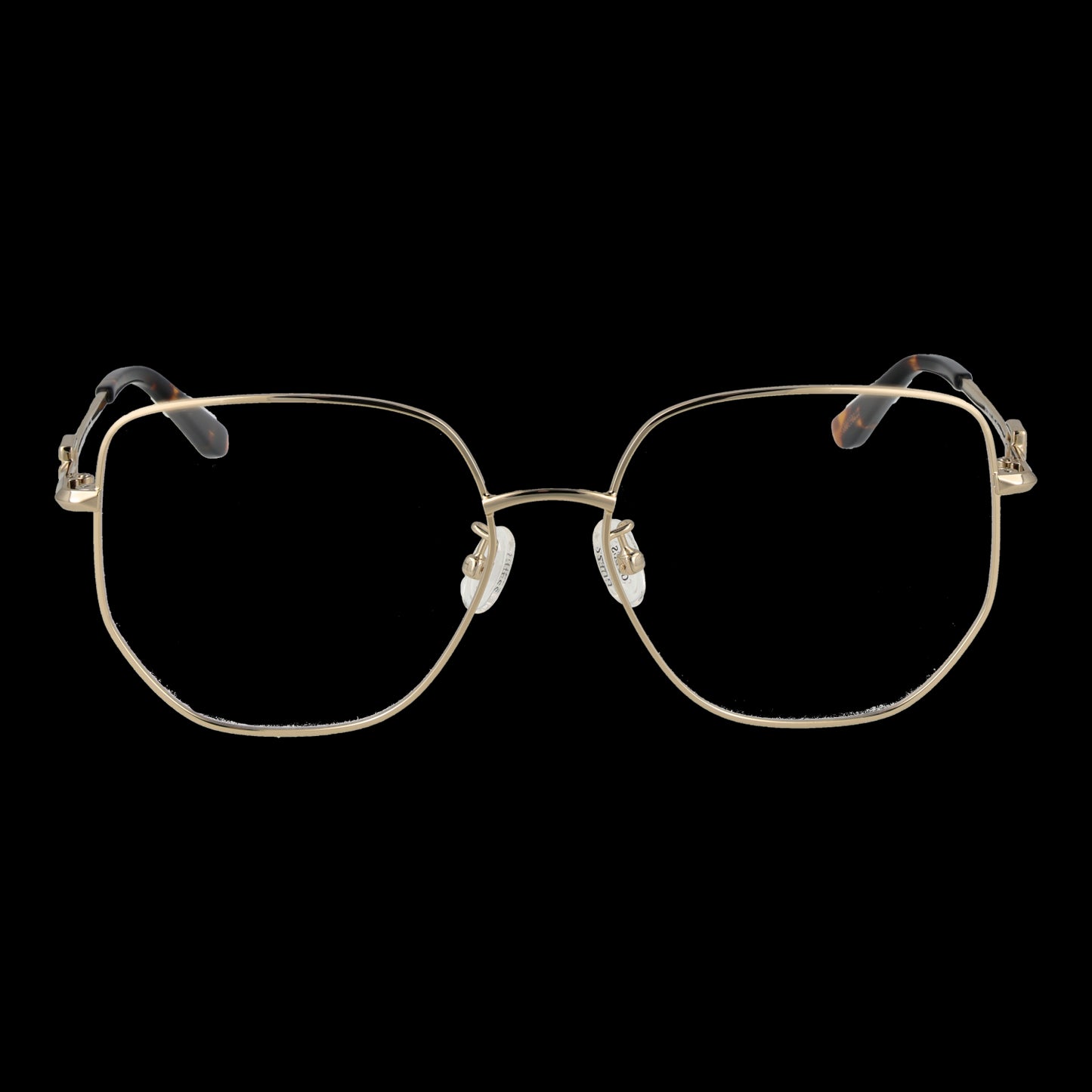 GUESS MOD. GU2989-D 55032 ladies' eyeglasses with gold frame and clear lenses for stylish look