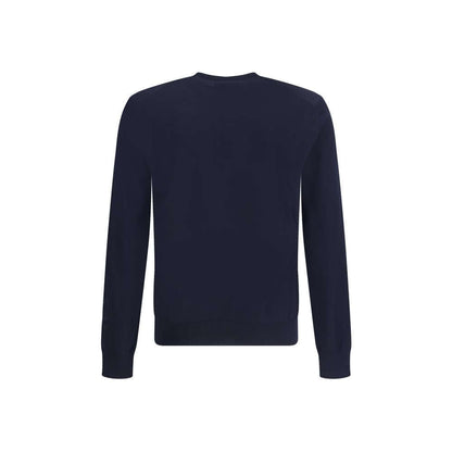 Giorgio Armani Blue Fleece Wool Sweatshirt