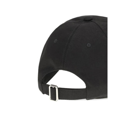 Back view of Givenchy Black Cotton Cap (Baseball Hat) showcasing adjustable strap.