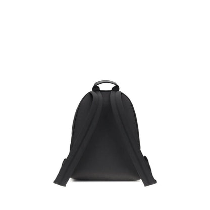 Back view of Givenchy Black Polyamide Backpack with padded straps