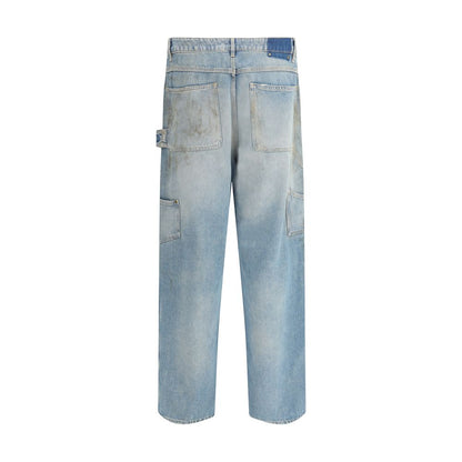 Golden Goose Light Blue Cotton Jeans Denim