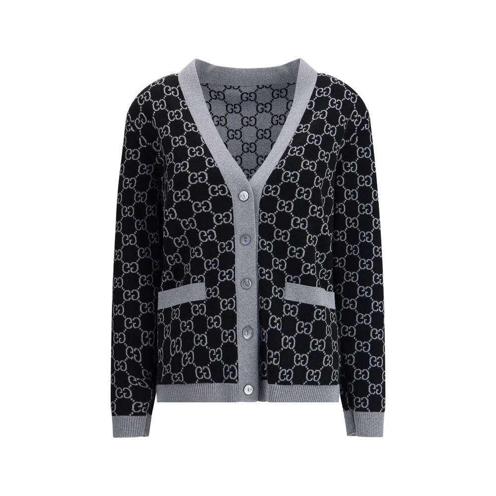 Gucci Black Wool Cardigan