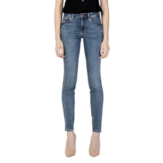 Guess Blue Cotton Skinny Jeans