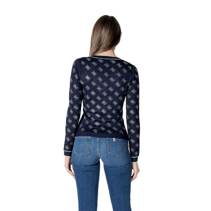 Guess Blue Viscose Sweatshirt