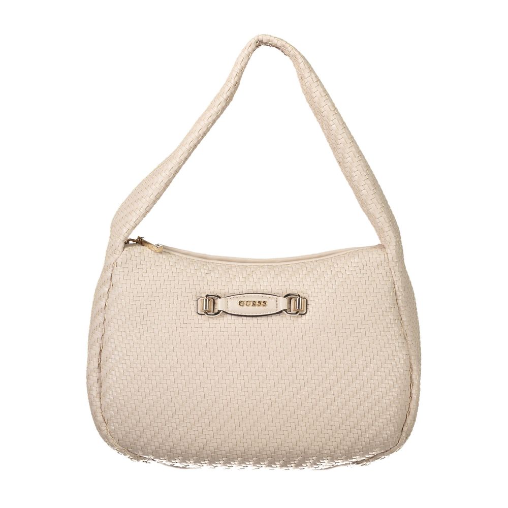 Guess Jeans Pink Polyethylene Women Handbag with stylish design and spacious interior, ideal for trendsetters seeking fashion-forward accessories.