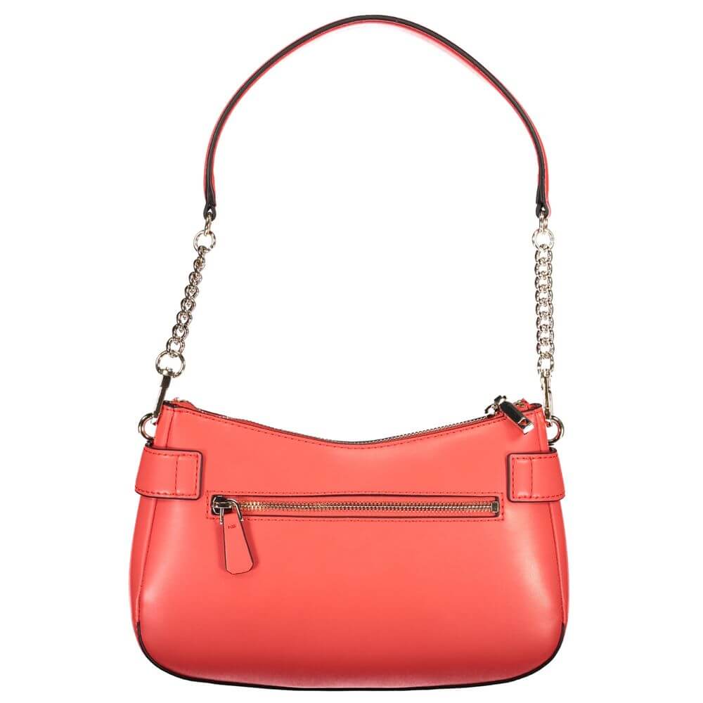 Front view with bag zipped and handles upright.