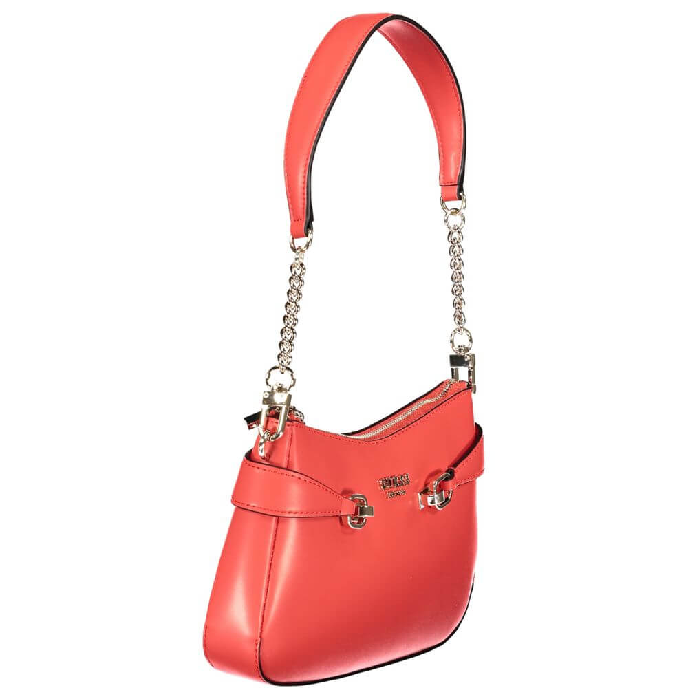 Front view with bag zipped and handles upright.