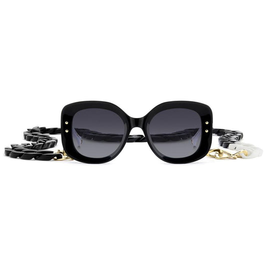 CAROLINA HERRERA MOD. HER 0254_S sunglasses for ladies made of acetate, black with chain detail, luxury eyewear