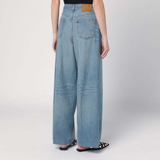 HAIKURE Wide blue washed jeans HEW03300DF144DE/Q_HAIKU-L0876_311