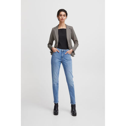 ICHI Beige Polyester Blazer