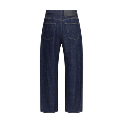 Jil Sander Blue Cotton Straight-Leg Jeans