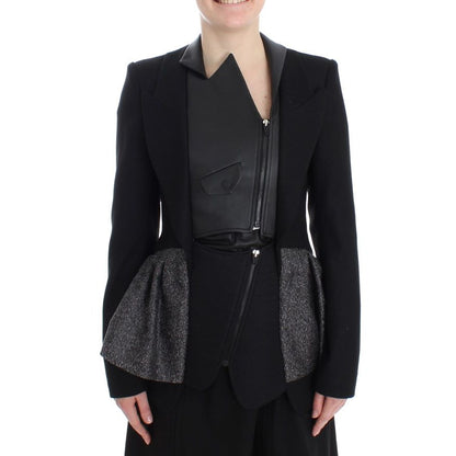 KAALE SUKTAE Black Short Blazer Coat Biker Jacket