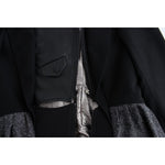 KAALE SUKTAE Black Short Blazer Coat Biker Jacket with zip closure and elegant details