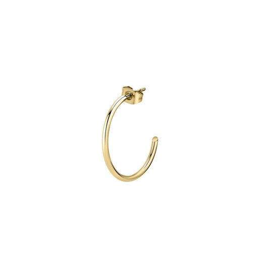 Elegant gold hoop earring from LA PETITE STORY JEWELRY Mod. LPS02AQM10, showcasing minimalist design.