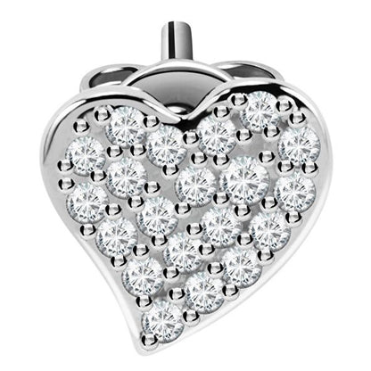 LA PETITE STORY JEWELRY Mod. LPS02ARQ11 heart-shaped earring with crystal detailing