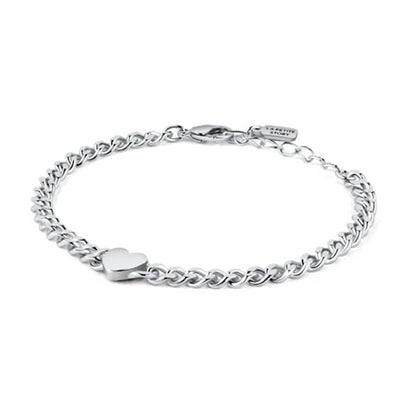 Silver bracelet with a heart charm from LA PETITE STORY JEWELRY Mod. LPS05ASD38