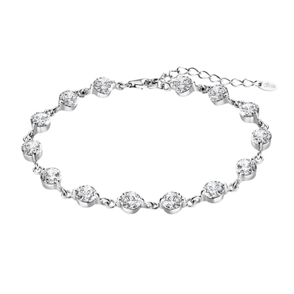 LOTUS JEWELS JEWELRY Mod. LP1788-2/1 silver bracelet with sparkling crystals
