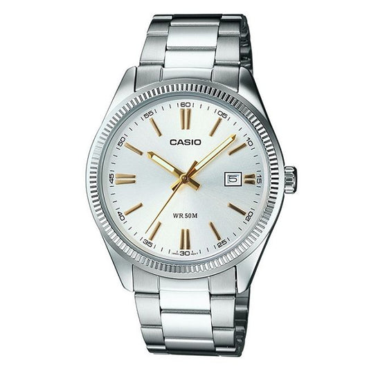 CASIO COLLECTION Mod. LADY DATE - ARGENTEE. GOLD INDEXES-0