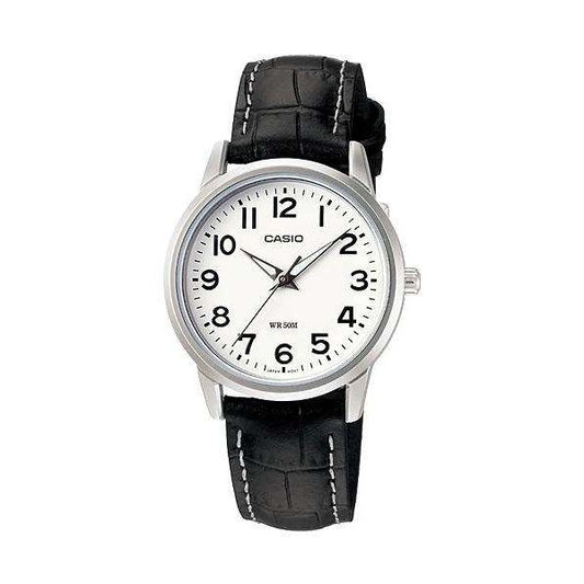 CASIO COLLECTION Mod. LADY 3H - LEATHER, WHITE-0