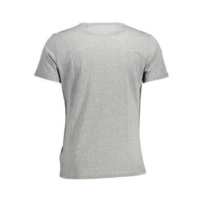 Back view of La Martina Brown Cotton Men T-Shirt, showcasing classic crew neck and regular fit, made from soft cotton.