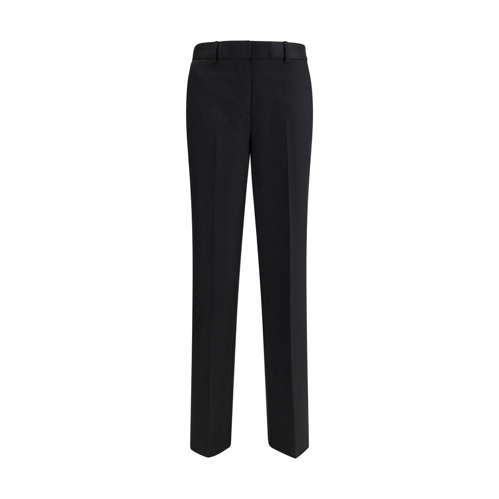 Lardini Black Wool Dress Pants