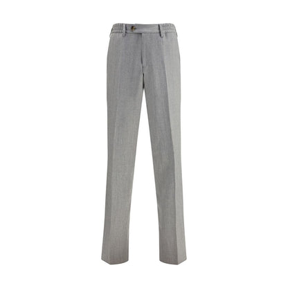 Lardini Gray Fleece Wool Chino Pants