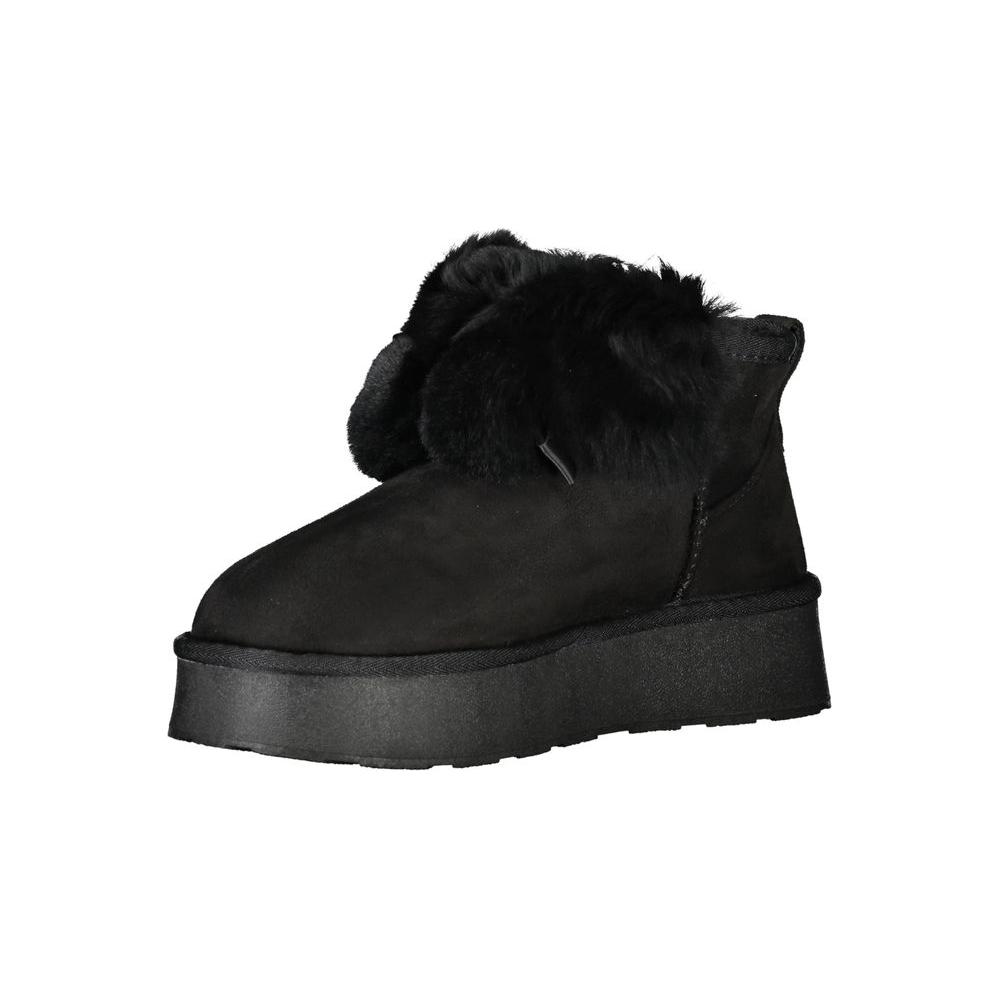 Laura Biagiotti Black Polyester Boot LABI-32810-EU36/US6