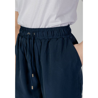 Liu Jo Blue Polyester Cargo Pants