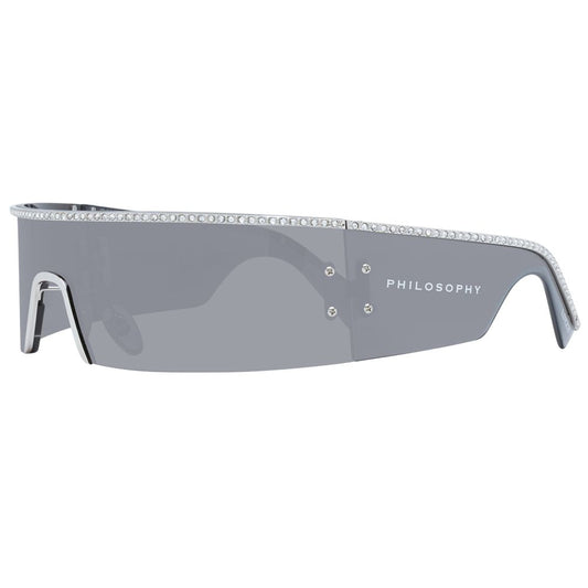 Lozza Gray Women Sunglass with grey full-rim metal frame and plastic lenses, offering 100% UVA & UVB protection with branded case.