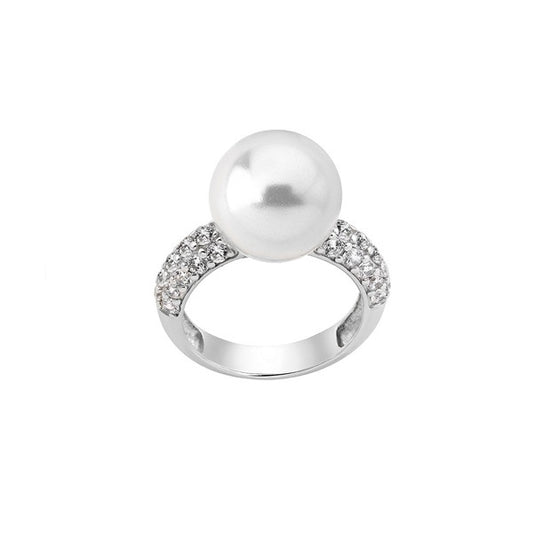 MAJORICA JEWELRY Mod. 15598.01.2.913.010.1 pearl and diamond ring