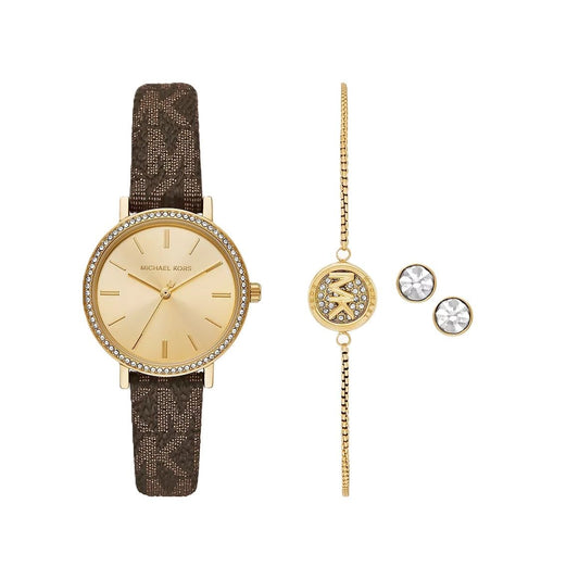 MICHAEL KORS Mod. ADDYSON Special Pack + Bracelet + Earrings WATCHES
