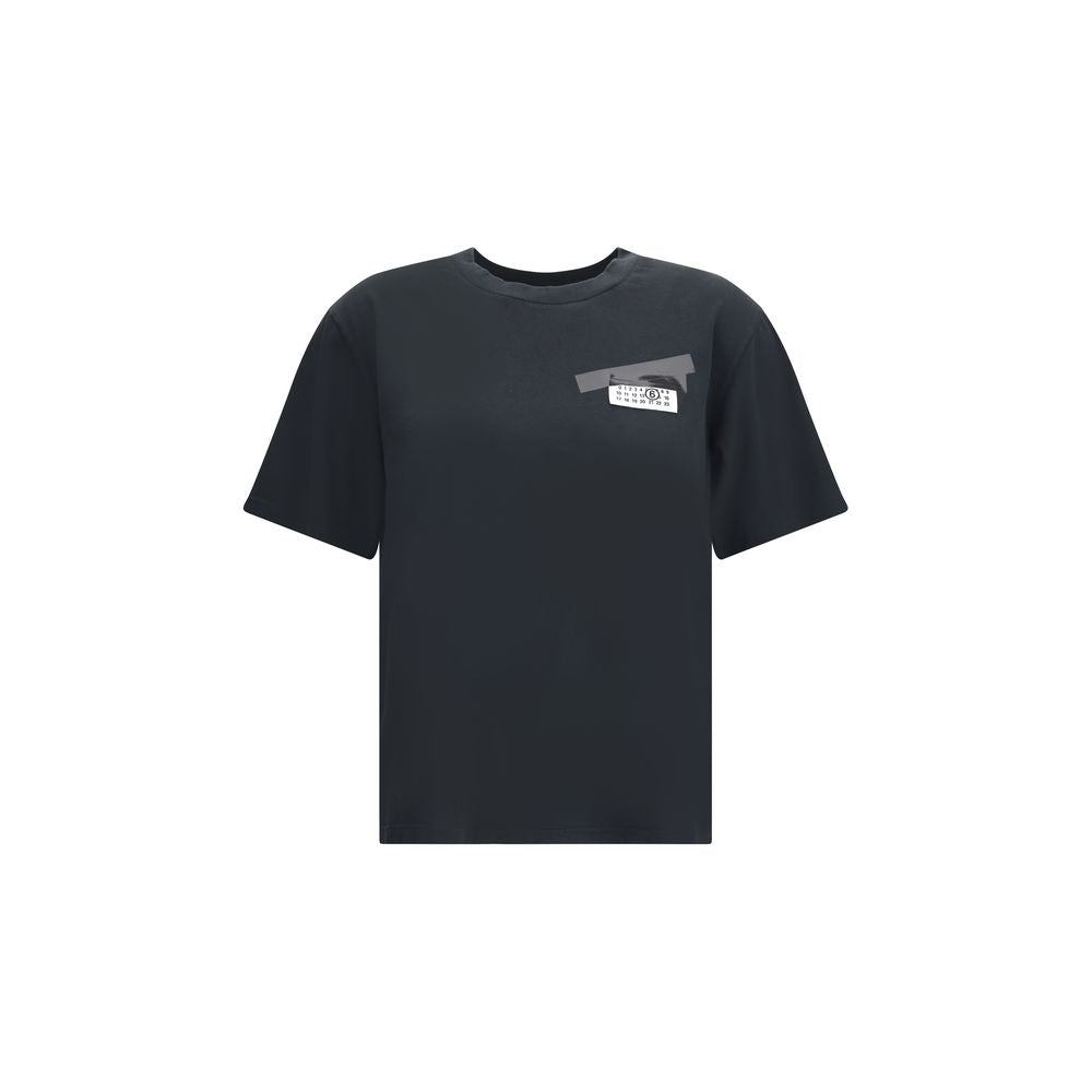 MM6 Black Cotton T-Shirt