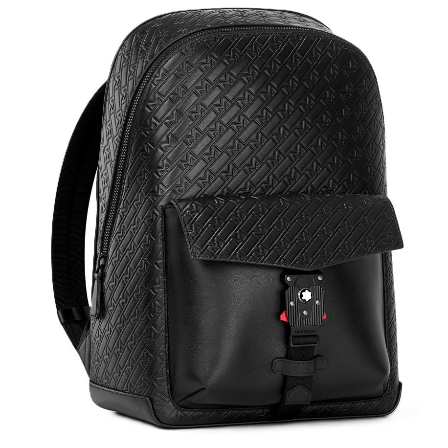 MONTBLANC LEATHER MOD. MONTBLANC MONOGRAM BACKPACK WITH M LOCK BUCKLE 4810 - 30X41X13 FASHION ACCESSORIES