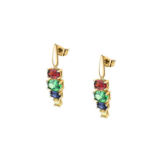 MORELLATO MOD. SAVY03 silver earrings for ladies with colorful gemstones, elegant jewelry design.