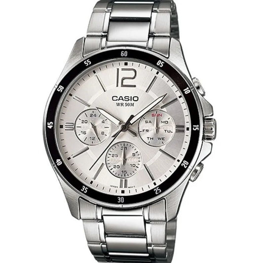 CASIO COLLECTION Mod. MULTIFUNCTION CALENDAR - SILVER-0