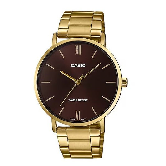 CASIO COLLECTION Mod. MINIMAL GOLD - BROWN-0
