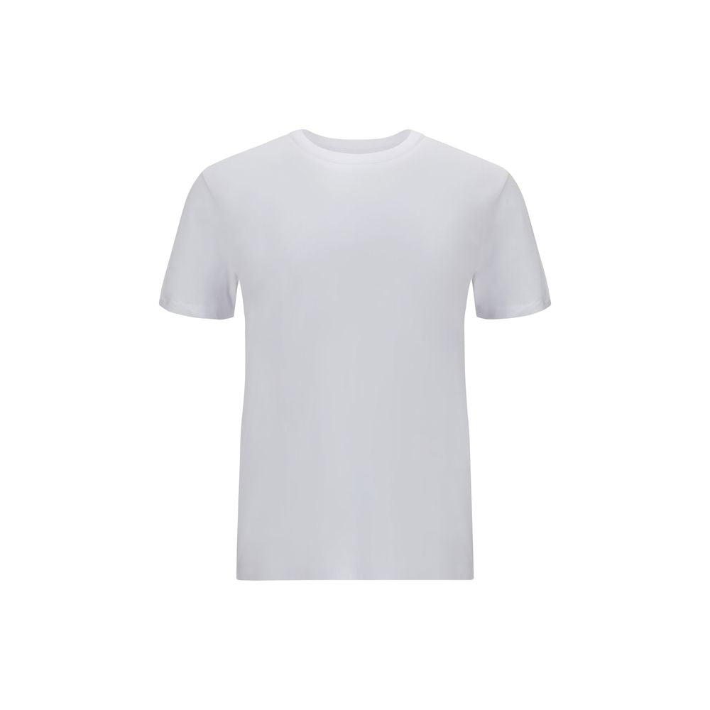 Margiela Multicolor Cotton T-Shirt with ribbed crew neck and monochrome pattern, versatile and stylish for any occasion.