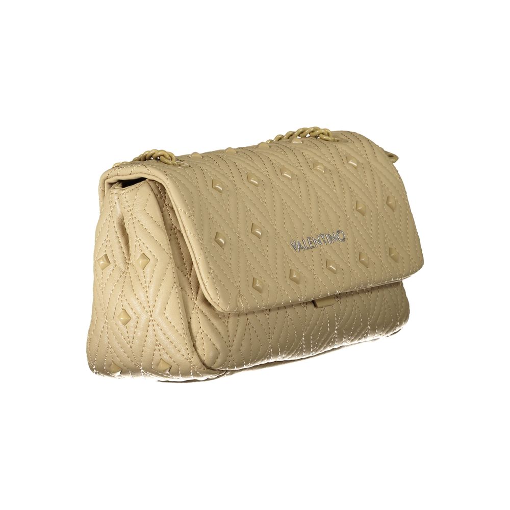 Mario Valentino Beige Polyurethane Women Shoulder Bag