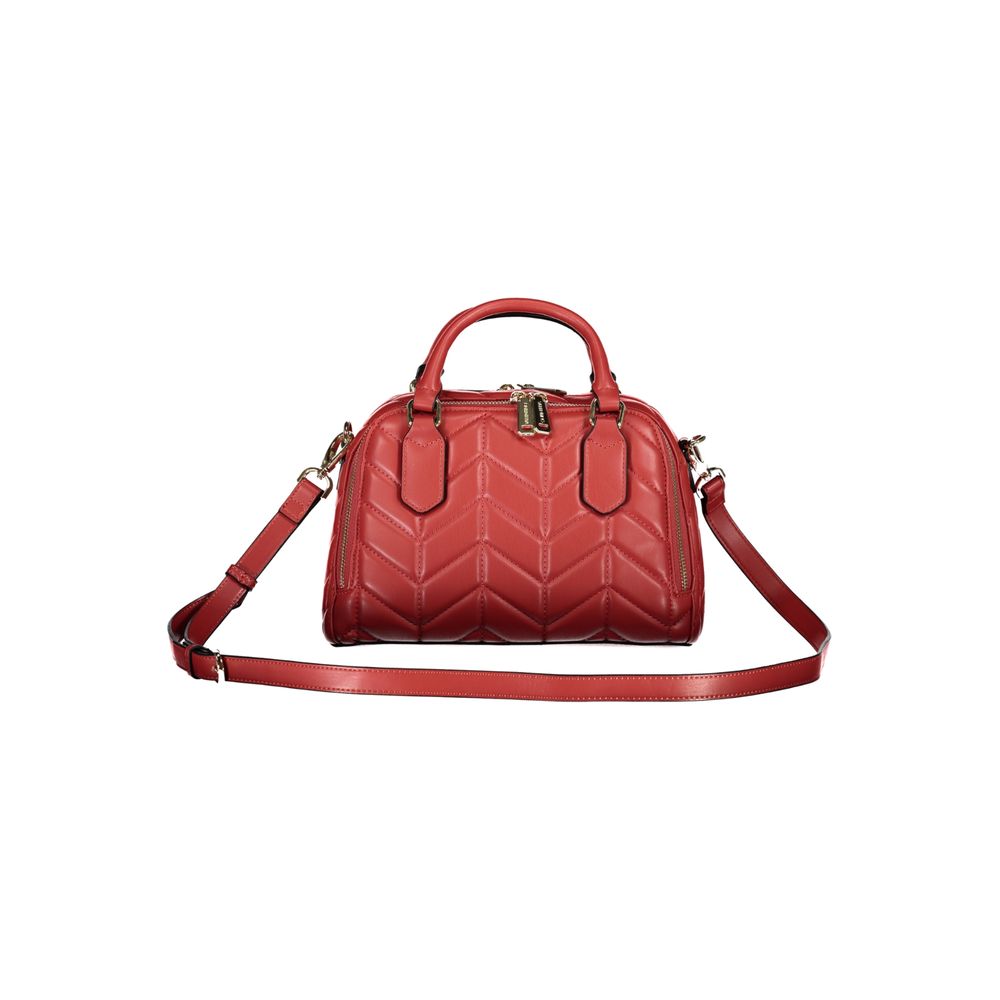Front view with bag zipped and handles upright.