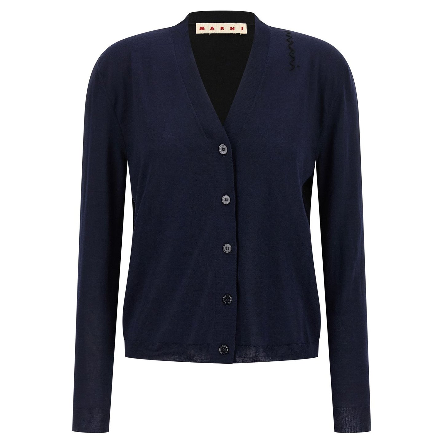 Marni Multicolor Virgin Wool Cardigan