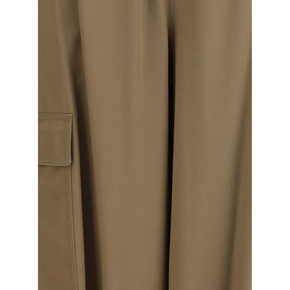 Max Mara Beige Cotton Cargo Pants