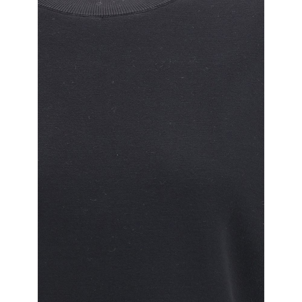 Max Mara Black Polyester T-Shirt