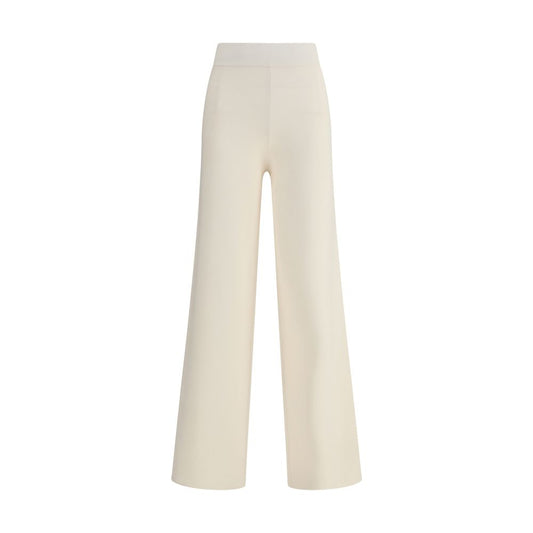 Max Mara Cream Viscose Casual Pants