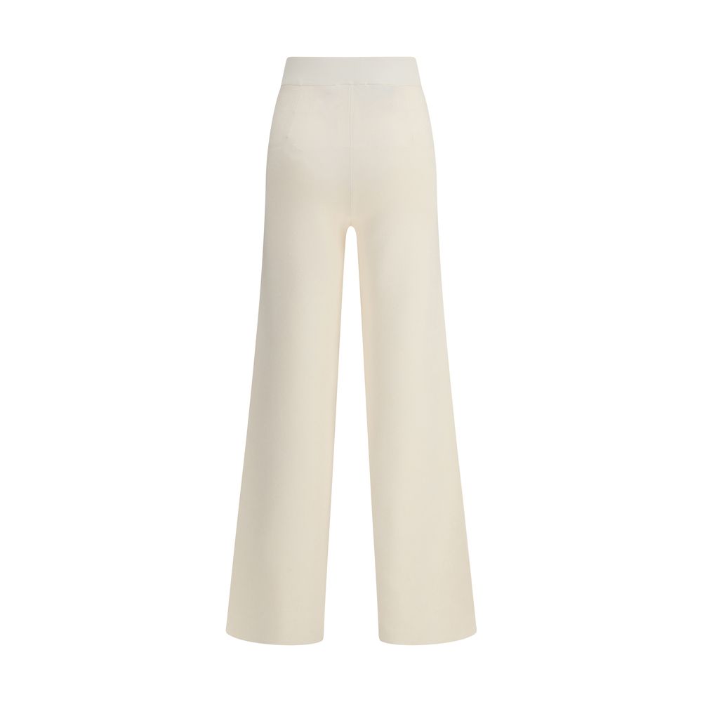 Max Mara Cream Viscose Casual Pants