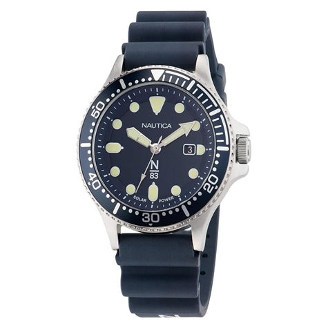 NAUTICA Mod. NAPCBS304 quartz analog gent's watch, mineral dial, 5 ATM water resistance, 43mm case, in official box.