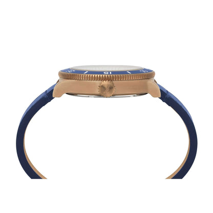 NAUTICA Mod. NAPHST003 watch side view, quartz analog movement, 44mm case, mineral dial, water resistant 10 ATM.