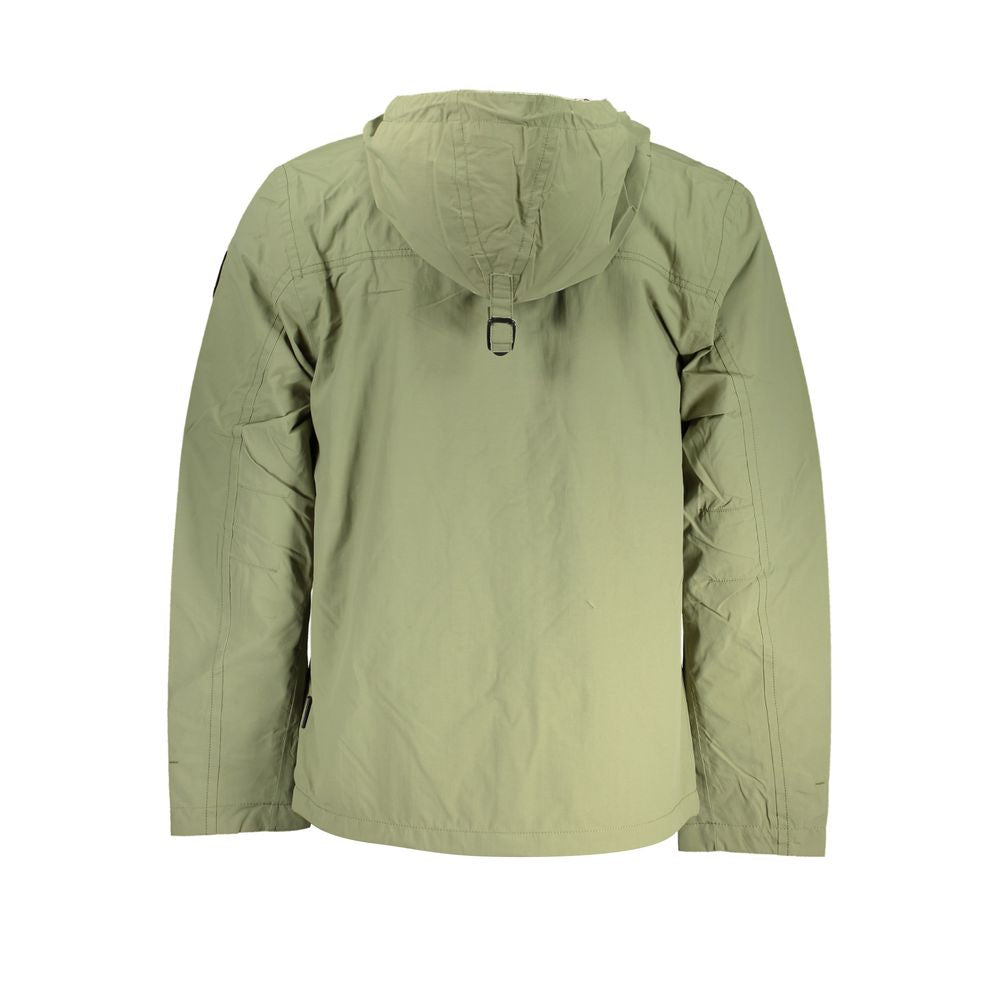 Napapijri Green Polyester Men Jacket